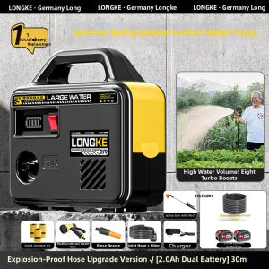 LONGKE | Portable Charging Outdoor High Lift Boost Pump