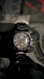 Jam Tangan Pria Alexandre Christie Classic Steel AC 8684 MDBIPBA Black Dial Black Stainless Steel Strap