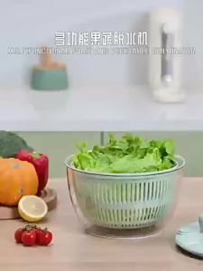 7‑Piece Multifunction Salad Spinner Set Vegetable Washer Salad Chopper Slicer Shredder Grater Salad Bowl with Lid Kitchen Gadget