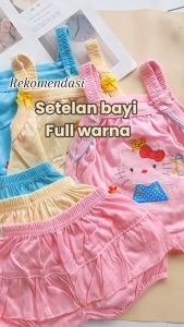 Baju Bayi Perempuan 0-12 Bulan: Setelan Celana Lucu isi 3PCS