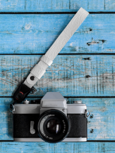 Quick Release Genuine Leather Camera Wrist Strap Bullhide Single Reflex Camera Hand Rope White Dandelion Flower Micro Single Camera Wristband