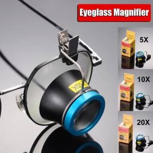 Watch Magnifying Glass Clip on Magnifier Watchmaker Jewelry Watch Repair Tools 5X 10X 20X Magnifying Glass Kit Service Tool
