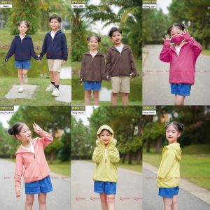 [LAZFASHION77-Voucher 20% 149K Cap 100k] Áo Chống Nắng Trẻ Em CARDINA 1 Lớp Chất Thun Lạnh  Aircool Nhật Bản Cao Cấp Chống Tia UV 4NMK01