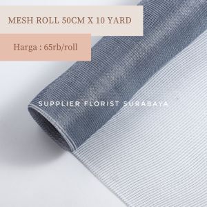 SFS - [1 ROLL 50CM X 6 YARD] POLYNET WRAP BUNGA KOREA MODEL JARING KOREAN STYLE POLYNET MESH ROLL WRAPPING PAPER KOREA LUARAN BUKET BUNGA JALA KERTAS BUNGA DIY FLORIST