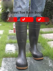 CK Tech. | Steel Toe Safety Rain Boots Water-resistant Non-slip