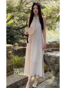 XIYUQI | Sleeveless Slimming Camouflage Aesthetic Dress