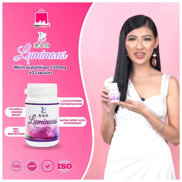 Luminous White Glutathione 1000mg x 60 Capsules