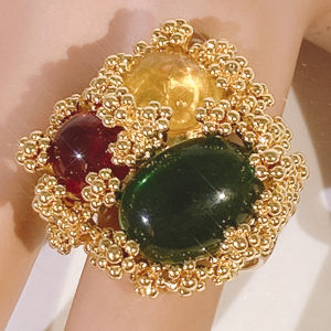 Women Rings Bridal Luxury Wedding Party 18K Gold Plated Ring Accessories 2025 Unique Design Silver Plated Rings For Women