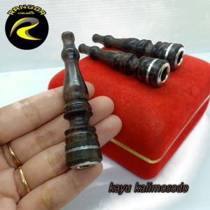 pipa once cangklong profil 7cm kayu kelor emas setigi bidarah kelor hitam kelor jawa kalimosodo galih asem cendana bajakah 7cm M242