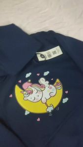 Jaket Hoodie sleepy unicorn Anak-anak perempuan laki-laki usia 2-12 Tahun Unicorn sleep