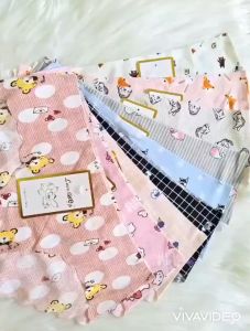 Quần Lót Nữ Su Đúc Không Viền May Gợn Sóng Cao Cấp Họa Tiết Dưới <55Kg You&Me Bra - 015