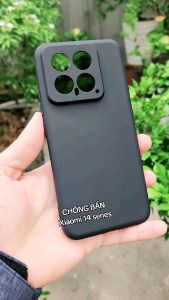 Ốp Lưng Dẻo Xiaomi 14/ 14 Pro Xiaomi 15/ 15 Pro Xiaomi 14T/ 14T Pro Redmi Note 13 Pro 5G Chống Bẩn Nhám Mịn Không Bám VÂN TAY TPU ĐEN Có Gờ Bảo Vệ Camera.