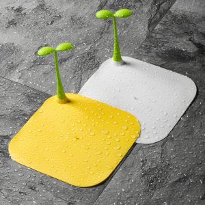 Anti-Odor Silicone Drain Cover Bean Sprout Drain Cover Odor Eliminator Bathroom Anti-Bug Tool Drain Plug Home Cleaning Tool