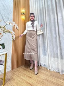 Rok Cargo Belahan Wanita Kekinian / Cargo Skirt Wanita