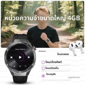 ดีที 5 โปรบลูทูธโทรสมาร์ทวอทช์ผู้ชายหน่วยความจำ 4GB จีพีเอส แผนที่ของกูเกิลการตรวจสอบสุขภาพ IP68 กันน้ำกีฬาสมาร์ทวอทช์