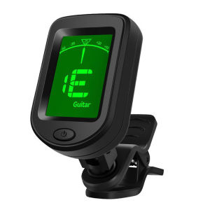 JT-02 Clip-On Electronic Guitar Tuner Digital Tone Tuner for Electric Bass Guitar Violin Ukulele Universal Rotatable Sensitive