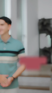 Kaos Pria Motif Kombinasi Lengan Pendek