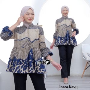 Batik Abidzar Batik Wanita - Atasan Wanita - Baju Batik Wanita - Batik Kerja - Blus Batik Bu Tejo - Batik Modern - BLOUSE Batik Terlaris