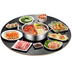 Padfer Hot Pot Meal Heating Board Multi-Function Tabletop Warm Dish Board Home Use Dining Table Rotating Plate Power Supply Warmth Tool
