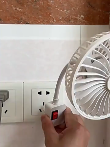 Three Plug Integrated Socket Fans Socket Kitchen Bathroom Special Universal Hose Small Fan