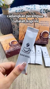 Halal Slimming coffee 7 days drink an S-shaped body - Kopi Hitam dengan Enzim L-karnitin Slimming Diet Coffee - 10Pack / box