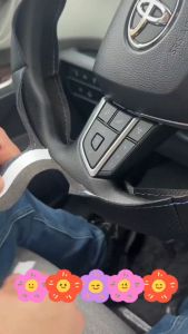 Hand-Sewn Custom Manibela Cover | Original Fit Braid Design for Toyota Vios/RAV4/Corolla/Auris 2013-2018 | Premium Microfiber Leather Steering Wheel Wrap