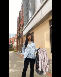 NANDO KEMEJA ABSTRAK CANTIK WARNA SOFT KALEM GAYA KASUAL