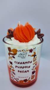 CINNAMON PUMPKIN DREAM SCENTED CANDLE - Halloween Collection