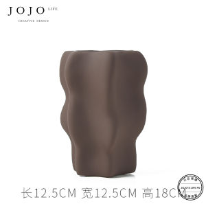 Modern Minimalist Ceramic Flower Vase Nordic Style Kitchen Decorative Accessories Small Flower Pot Home Decoration