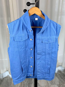 Colorful Slim Fit Mens Denim Vest Comfortable Fashion Urban Style Spring Summer Autumn Designer Single Button Closure Solid Color