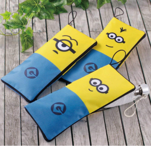 Portable Folding Umbrella Cover Travel Commuting Rainproof Sunscreen Eco-friendly Storage Bag Yellow Man Umbrella Bag