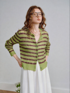 Toyouth | Áo Cardigan Len Sọc Phong Cách Thư thái