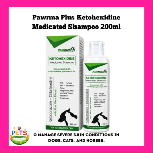 Pawrma Plus Ketohexidine Medicated Shampoo Amitraz + Medicated Shampoo Madre Cacao