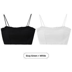 Miiow | Womens Breathable Modal Cotton Camisole With Chest Pad Backless Sweet Style Slim Fit Summer Top Skin-friendly Comfortable