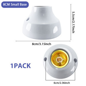 E27/E26 Lamp Holder Screw Cap Socket White Ceiling Light Fixing Base Stand Light Bulb Holder