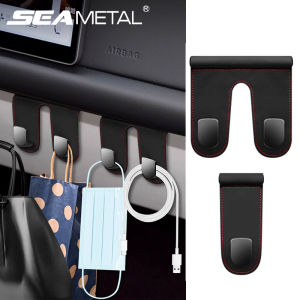 SEAMETAL Car Passenger Glove Box Hook Double Hook Purse Bag Hanger Hidden Storage Hooks Auto Interior Accessories