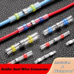 10/50/100pcs Waterproof Solder Seal Heat Connector Shrink Butt Connectors Lug Terminals Electrical Wire Car Insulated Terminal