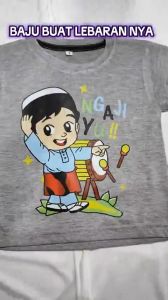 Baju Kaos Distro Anak Laki-Laki Impor HIJAU BOTOL Size XL (7-8 Tahun)