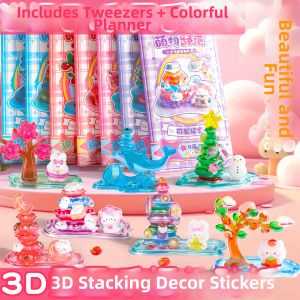 DIY 3D Stereo Crystal Stickers Childrens Handcraft Decorations