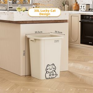 MOLORE | Stylish Open-top Rectangular Plastic Waste Bin 40L