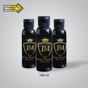 PROMO SUPER HEMAT | ESEN ESSEN ESSENCE JM PREMIUM 100 ML | ESSEN IKAN MAS NILA LELE BAWAL PATIN BANDENG SEGALA JENIS IKAN AIR TAWAR | MANCING GALATAMA LOMBA INDUKAN HARIAN | ESSEN IKAN GACOR | ESSEN IKAN JITU | UMPAN MANCING GOLD STRIKE 10X LIPAT