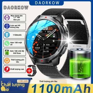 Đồng Hồ Thông Minh KT88 Dành Cho Nam Tích Hợp Đèn LED Gọi Điện Bluetooth Theo Dõi Thể Thao Đa Năng La Bàn Pin 1100mAh Dung Lượng Lớn