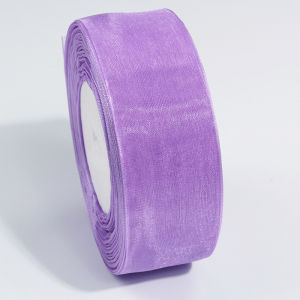 50 Yards Purple Pink Sheer Chiffon Organza Ribbon For DIY Crafts Christmas Halloween Wedding Decoration Gift Wrapping Bow Fabric