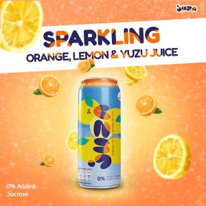 JUZA จู๊ซ่า เครื่องดื่มน้ำผลไม้ผสมโซดา ขนาด 325 ML. x 6 กระป๋อง (คละรส)