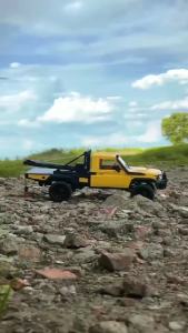 Panda Version MN82T 2.4G RC Car With Hoist 4WD Remote Control Truck Off-road Pickup Vehicle RC Climbing Car Model Toy for Kids