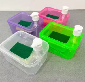 Tempat Sabun Cuci Piring Petak 2IN1 650ML C1001 Soap Pump Dispenser Sabun Cair