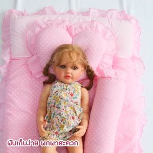 AR002 เซตที่นอนปิคนิค เบาะนอนเด็กแรกเกิด(1เซต มี 3ชิ้น ที่นอนหมอนหลุมหมอนข้าง)ที่นอนเด็กอนุบาล พับเก็บได้ พกพาสะดวก