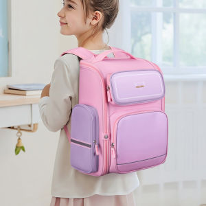 GOLF QUALITY School Bags for Boys Primary School Backpack Orthopedic Schoolbag Kids Girl Waterproof Book Backpacks 2025 Multi-pocket Layer Navy Blue Pink