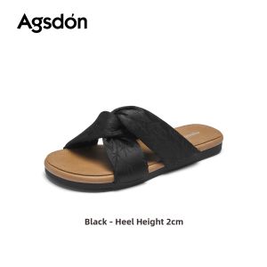 Agsdon | Autumn New Chinese Style Dresses-Matching Ladies Flat Sandals