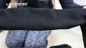 Calf Compression Socks Stocking Terapi Kaki Level 1 Varicose Sock 15-20 mmHg Pressure Open Toe Leggings Compression Stockings for Men Women Anti-varicose Veins Eliminate Edema